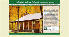 Desktop Screenshot of hiddenhollowcabins.com